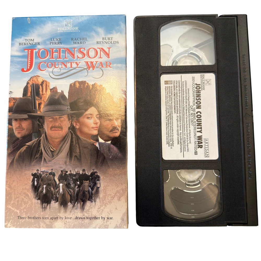 Johnson County War VHS 2001 Tom Berenger Luke Perry Burt Reynolds Western Movie